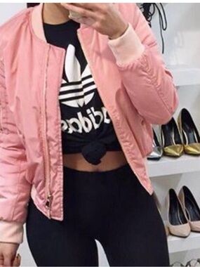 NWT A New Day oversized pink bomber jacket